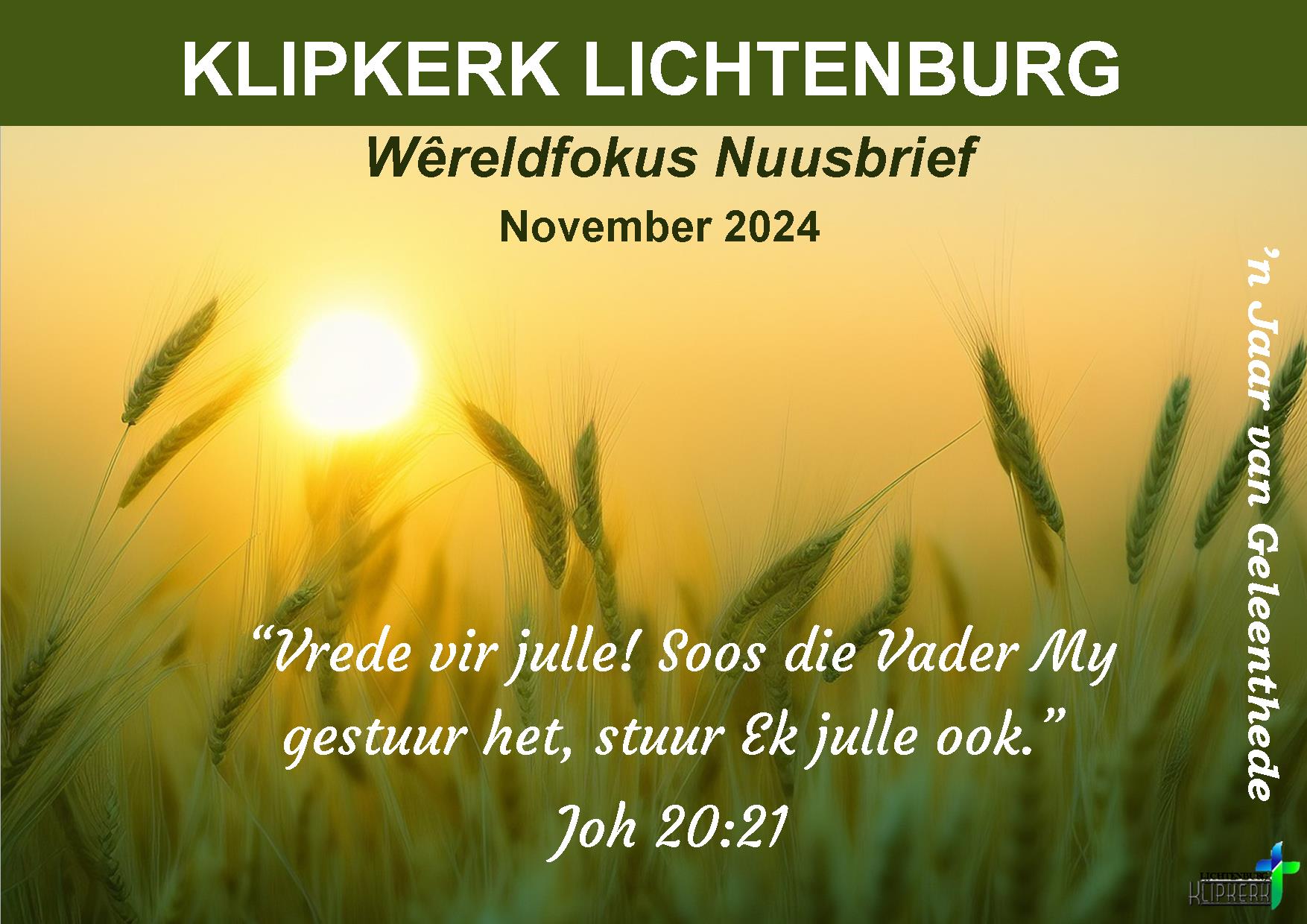 Wereldfokus Lichtenburg N G Klipkerk,nuusbrief